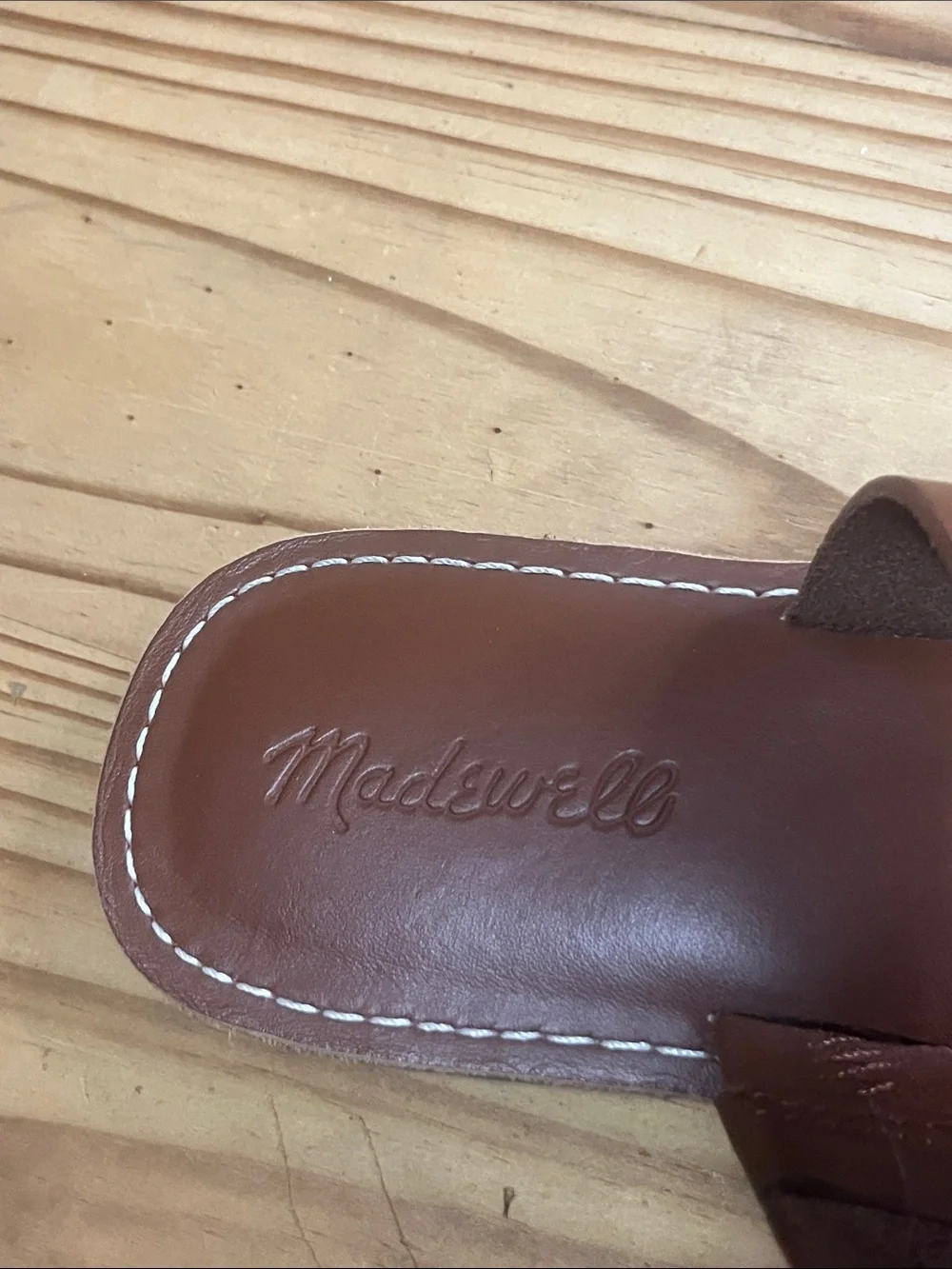Madewell the Boardwalks T-Strap Slide Sandals - Picture 3 of 9